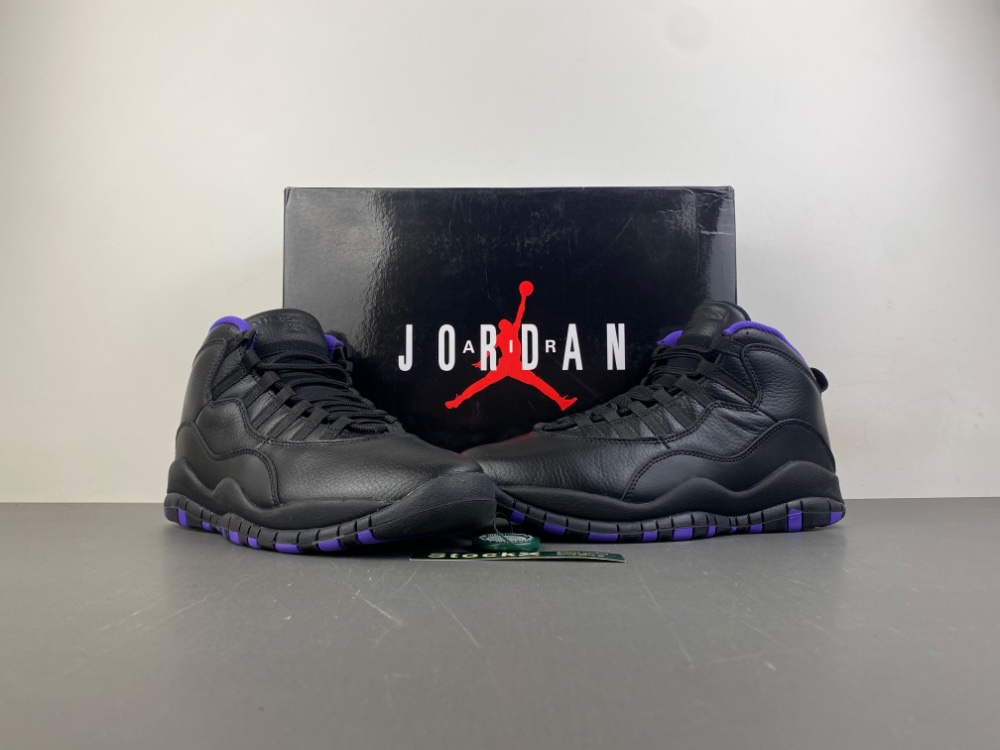 air Jordan 10 retro shoes men-black/purple